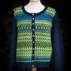 Scilla pullover cardigan Bohus Stickning - Scilla blue mc wool pullover/cardigan kit english instruction
