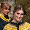 Guld pullover cardigan Bohus Stickning - Gold pullover/cardigan kit english instruction