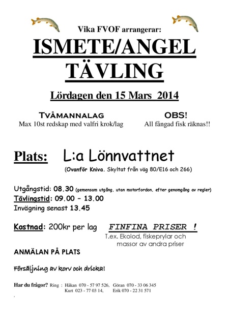 Ismete/angeltävling 2014