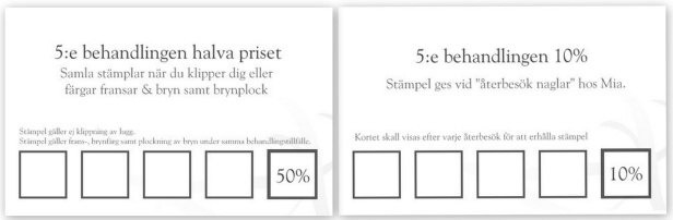 stämpelkort stämpelkort