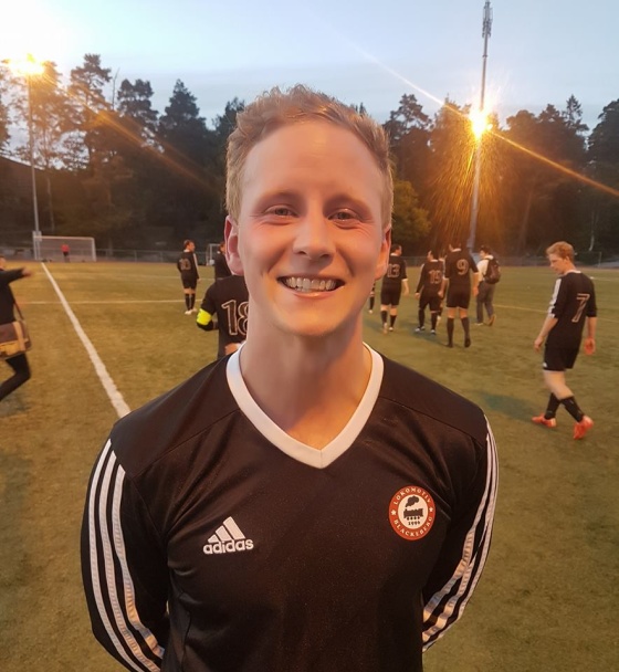 Jesper Nyman, efter hans stora genombrott mot FK Bromma. Jesper Nyman, efter hans stora genombrott mot FK Bromma.
