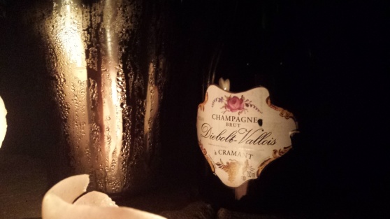 Krispig Diebolt-Vallois prestige Champagne i oktober natten...