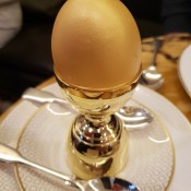 Golden egg flan