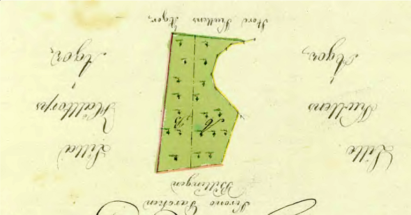 Av någon anledning har kartan hamnat direkt upp och ner på lantmätarens avritning 1819!!! Här rättvänd men med texten upp och ner! Lantmäteriet Historiska Kartor. Av någon anledning har kartan hamnat direkt upp och ner på lantmätarens avritning 1819!!! Här rättvänd men med texten upp och ner! Lantmäteriet Historiska Kartor.