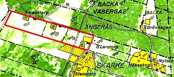 Skarke bys gårdars skiften - Smedstorpen 4:5, 4:6 B och 4:6 A utgjorde ca halva Hustru Ingridsgårdens skifte Skarke bys gårdars skiften - Smedstorpen 4:5, 4:6 B och 4:6 A utgjorde ca halva Hustru Ingridsgårdens skifte