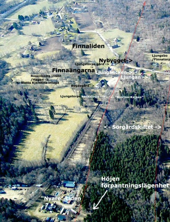Flygfoto skänkt av Leif Crona, godkänt för publicering av Försvarsstaben, augusti 2014