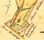Karta 1856 - här ser man både ladugård och stugan i backen för Uppsalavägen