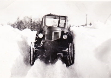 Ljungstorpsvägen 1951 mellan Lövberga och Slottet. Bild, 2013, från Rolf Carlsson som bott på Redsvenstorp under 1950-talet.