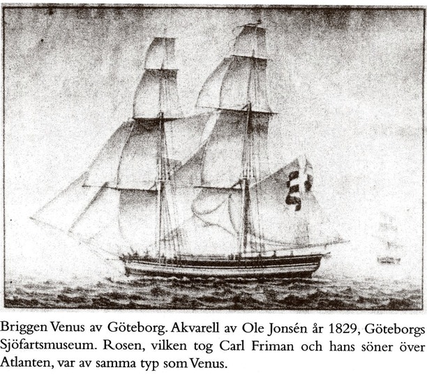 Copyright: Författarna till Boken Amerika - Verklighet och dröm. De Frimanska breven från Amerika och Sverige 1841-1862. Friman, Axel & Stephenson, George M. & Barton, H. Arnold (utgiv.)