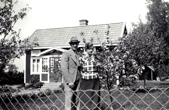 Yngve Andersson och Ester Krantz 1930-tal - foto från dottern; Anna-Britta Davidsson, Skövde, 2016