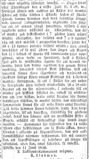 Mariestadstidningen 1850-06