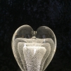 Konstglas hjärta 3-D