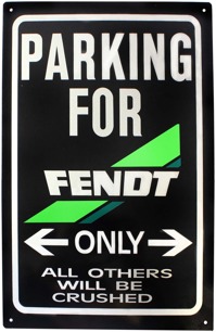 Skylt Parking For Fendt Only