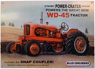 Skylt Allis Chalmers WD45