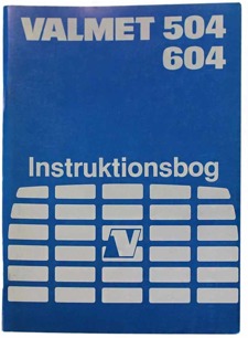 Instruktionsbok Valmet 504, 605