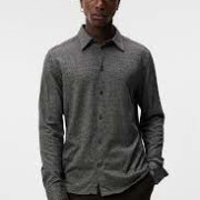 MARLON JERSEY STR SLIM SHIRT mid gray melange
