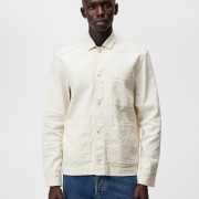 ERROL LINEN WORKWEAR OVERSHIRT turtledove