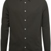 Light Flannel Slim Shirt / Forest Green