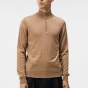 KIYAN QUARTER ZIP SWEATER chipmunk melange