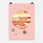 Jupiter färg på rosa