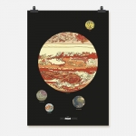 Jupiter färg på svart