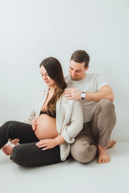 gravidfotografering i studio, Marika T Styhr