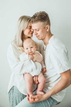 Dagsgljusstudio, familjefotografering