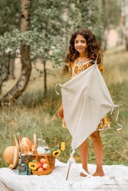 minifotografering med pricknicktema