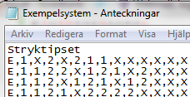 Exempel på System 81 Exempel på System 81
