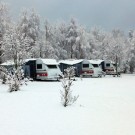 Vinter camping husvagnar