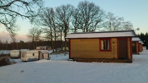 Vinter på Våxtorps Camping och Stugby