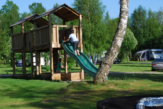 En av våra lekplatser på Våxtorps Camping och Stugby