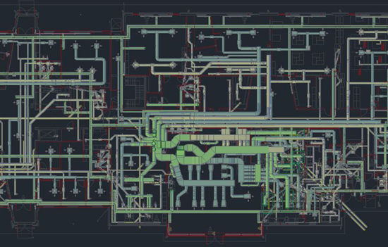 3D-modell på VVS installationer 3D-modell på VVS installationer