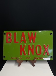 43051. Maskinskylt Blaw Knox