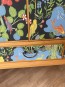 6305. Teak skåp, tapetserat Josef frank