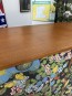 6305. Teak skåp, tapetserat Josef frank
