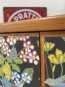 6305. Teak skåp, tapetserat Josef frank