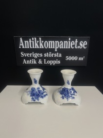 71701. Ljusstakar 1 par blå blomster