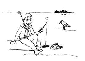 Pontus pimplar. Illustration: Stina Elg Pontus pimplar. Illustration: Stina Elg