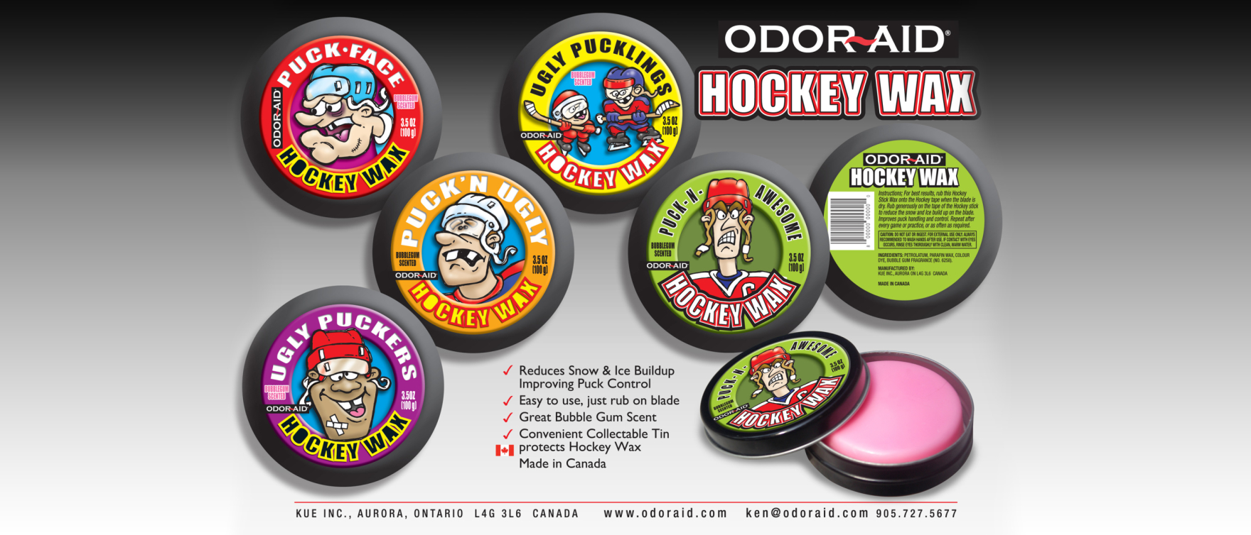 OdorAid HockeyWax 2U Sports