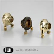K-TECH DELUXE external throttle housing. Brass