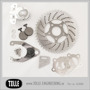Sprocket brake 2 pistons, complete kit 46 teeth - Drilled 46 teeth, drilled