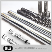 Tolle fork tubes with dampers & progressive springs/ Hydra