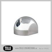 Fork axel pinch cap round, ballmilled/classic