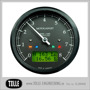 Motogadget Chronoclassic 8k Tacho - mst Motogadget Chronoclassic Green LCD/Black anodized/Polished ring