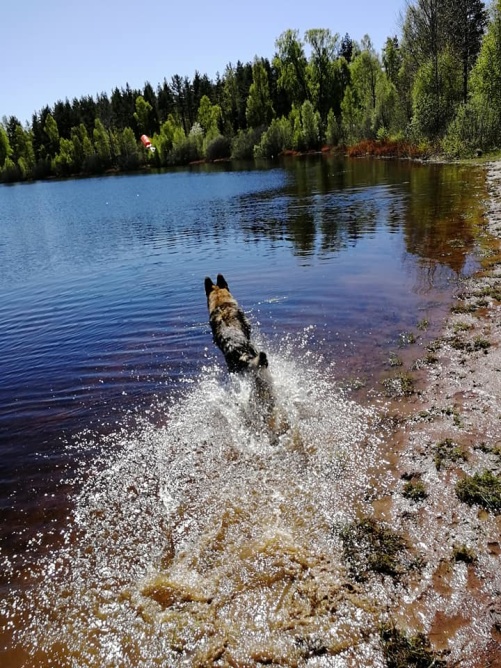 Exi skönt bad efter 7 km cykling Exi skönt bad efter 7 km cykling