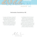 Produkter certificate 2022