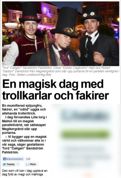 Expressen 2013 med Magikergränd