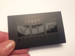 VIP-kort på Löddeköpinge Plantskola