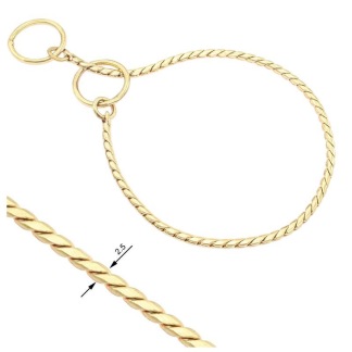 Halsband, snakelänk 2,5 x 55 cm - Snakehalsband